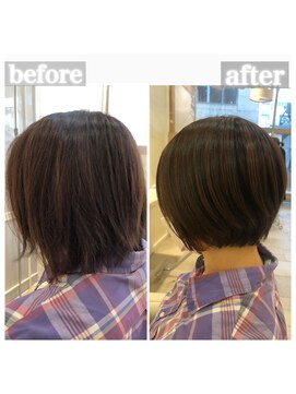 リメル 奥沢自由が丘店(Remel) 白髪ぼかしハイライト×ボブ