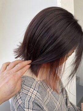 サロンドミルク 新百合ヶ丘店(salon de MiLK) ＊ワンブリーチでできちゃうインナーオレンジ！