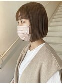 【ito/梅田】アッシュベージュ×切りっぱなしボブ
