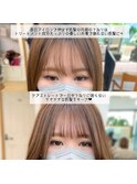 前髪縮毛矯正で崩れない顔まわりに♪