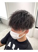 王道マッシュ×ツイストスパイラルパーマ[倉敷][岡山]