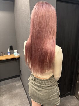 ボアップ 京橋店(boappu) #ハイトーンカラー#ピンクカラー#つけたままカラー#ロングヘア
