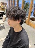 【LOVEST服部】ツイスパmix波巻き韓国マッシュウルフパーマ
