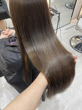 ジーナ 博多筑紫口(Zina) 髪質改善/ミルクティーベージュカラー/Zina博多筑紫口店