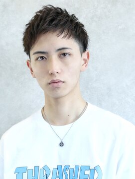 クロト 福岡本店(KUROT) ツーブロック刈り上げビジネス短髪束感黒髪アップバング