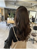 大人可愛い艶感ナチュラルブラウン