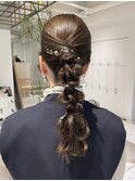編みおろしアレンジ