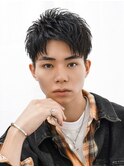ツーブロック刈り上げショートアップバング短髪黒髪就活ビジネス