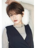 オール世代似合わせ小顔ショート/シースルーバング/サイドバング