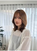 顔まわりカット/レイヤーカット/シースルーバング/韓国風