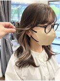 大人ガーリー大人美人透明感髪質改善ニュアンスカラー