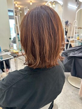 コンティロミー(CONTI ROMMY.) 【くびれボブ】ハイライト◎外ハネボブ/レイヤーカット☆本厚木