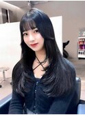 【レイヤーカット】韓国ヘア顔まわりカットロングレイヤー堀江