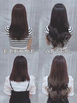 リップ 大阪本店(LIP) 【レミー100%最高級人毛/ロング】シールエクステ80枚