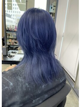 シエンゴールド(CIEN gold) ブルーカラー/メンズブリーチ/メンズウルフ#浜松駅#カラー