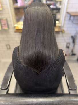 白髪染めアッシュグレージュ