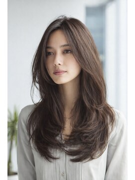 ダル 渋谷/表参道(DAL.) ハッシュカット顔周りレイヤーダークブラウン