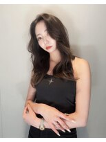 カルム 天神大名(calme)&nbsp;【calme】ダークブラウン　顔まわりカット　スモーキーブラウン