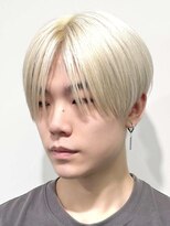 ルネラトーキョー(RUNERA TOKYO) メンズセンターパートハイトーン金髪ブロンド