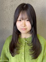 サラジュ 仁川店(SARAJU)&nbsp;【Wカラー特化】今田担当 ブリーチなし×オリーブグレージュ