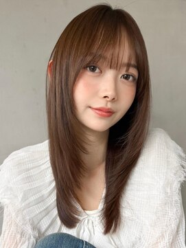 キリ 表参道(kyli) 小顔カットエアリーカール前髪シースルーバングモテ髪美髪