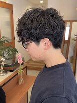 ボーイ(BOY) 大人の刈り上げ無しマッシュ×ニュアンスパーマ