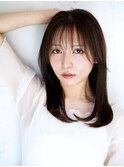30代40代ミディアムレイヤーハッシュウルフ/メイキー本厚木