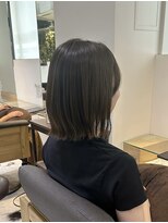 ルディー バイ ヘアーポケット(rudii by HAIR POCKET) ミントベージュ×切りっぱなしボブ