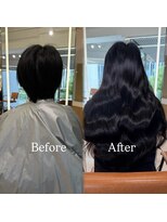 エクステ/シールエクステ専門店/梅田/ヘアセット/ヘアアレンジ/LANDS ANNEX  エクステ&nbsp;黒髪 バージンレミーシールエクステ80本【大阪 梅田】