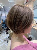 シー バイ ロンド 新宿(Sea by Lond)&nbsp;【佐藤健太郎】ミルクティーアッシュブラウン小顔ショートボブ