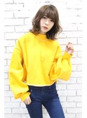 ゆるふわ外はねミディ