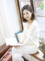 オーブ ヘアー ブランコ 久米川店(AUBE HAIR Blanco)&nbsp;抜け感ふんわり丸みの♪ミディアムスタイル