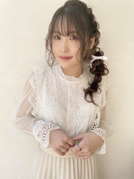 オーロ 西大寺店(ORO) ふんわりサイド編みおろしアレンジ