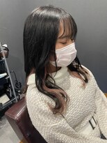 ボアップ 京橋店(boappu)&nbsp;プルエクステ、インナーカラー、ピンクベージュ