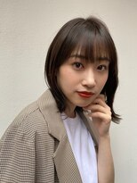 ゼンコー キチジョウジ シェール(ZENKO KICHIJOJI chere) ぱつっと透け前髪×外ハネボブ/シルキーベージュ