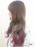 デザインカラー/チェリーピンク裾カラー/浅草/浅草駅
