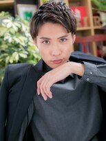 カバーヘア ブリス 大宮西口(COVER HAIR bliss) アップバングダークアッシュフェードカットm大宮20代30代40代