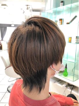 ミューズ 新小岩店(HAIR&NAIL MUSE) ユニセックスウルフマッシュヘアーうるツヤユニセックスラフ