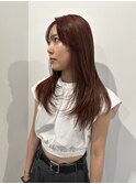 ブリーチなしオレンジレッド