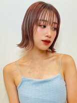 トルネード(TORNADO) オレンジ シルキーベージュ 外ハネパーマ 切りっぱなしボブ t827