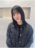 20代30代40代/暗めカラー/アッシュブラック/レイヤー
