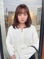 グランデュール 浜松東若林店(GRANDEUR)&nbsp;ピンクブラウスレイヤーカットスタイル