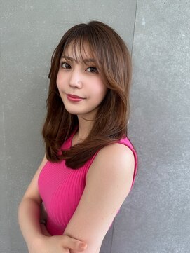 ロンド マーレ 天神大名店(Lond mare) 大人可愛いガーリーチョコレートアッシュ韓国ハイレイヤーカット