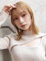 ラフィスヘアー アベリア 石山店(Lafith hair abelia)&nbsp;【La fith】ブロンドベージュ×ミディアム