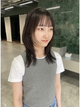 ソピ バイ インビテーション(sopi by invitation) フェイスレイヤー　レイヤーカット　ラベンダーブラウン☆