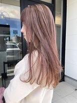 ニール(niil)&nbsp;【REINA】春ピンクハイライト × ナチュラルレイヤーカット