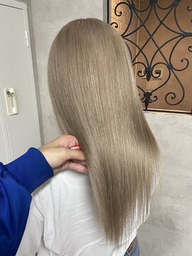 ルノン シェリー(LUNON cheliy) ハイライトカラーくびれヘアアプリコットオレンジ