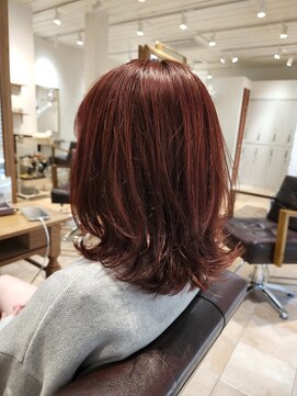 アルメリア 池袋(Arumeria) ボルドー 赤紫カラー 20代30代髪質改善 大人キレイ