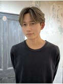 ニュアンスパーマ　センターパート