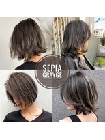 トルネード(TORNADO)&nbsp;外国人風海外ボブセピアグレージュ　n7.11.23